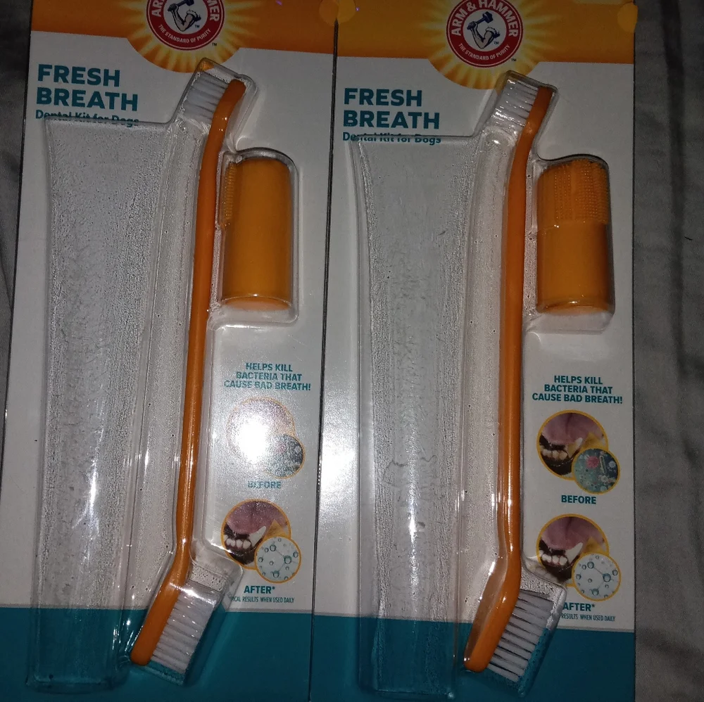 2 New Pet Toothbrush Sets